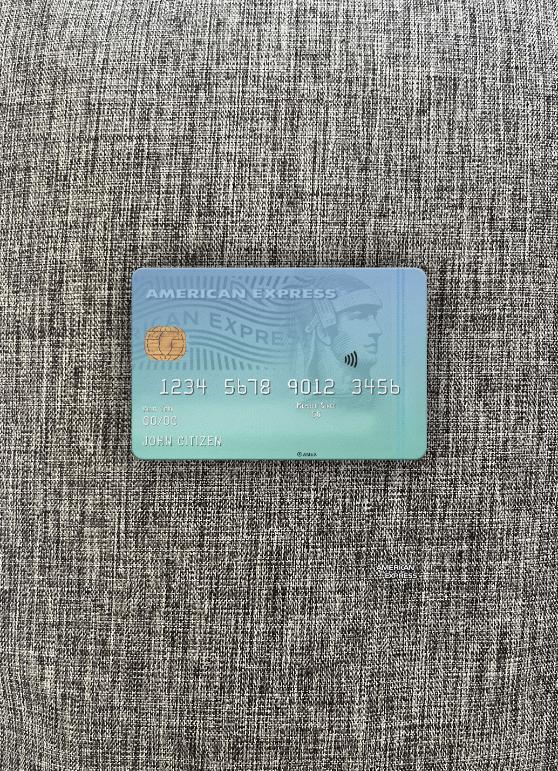 Download USA New York CFSB bank AMEX card photolook front Photoshop template